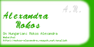 alexandra mokos business card